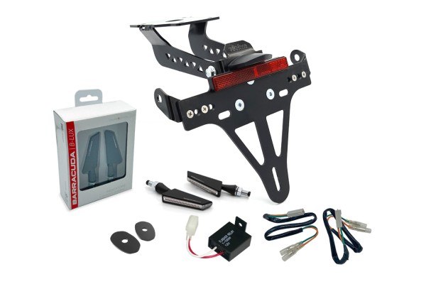 alpha Technik Kennzeichenhalter-Blinker-Kit SQ-LED (vorne + hinten) für Kawasaki Z900 Modelljahr 201