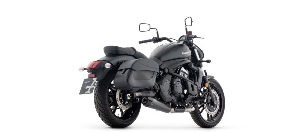 ARROW Auspuff Komplettanlage DARK REBEL mit Aluminium-Endkappe für Kawasaki Vulcan S 650 2025-