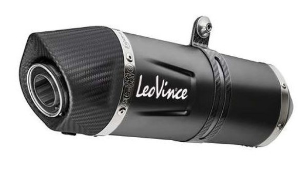 LeoVince Endschalldämpfer LV One Evo Slip On Black Edition für CF Moto 800 MT / NK