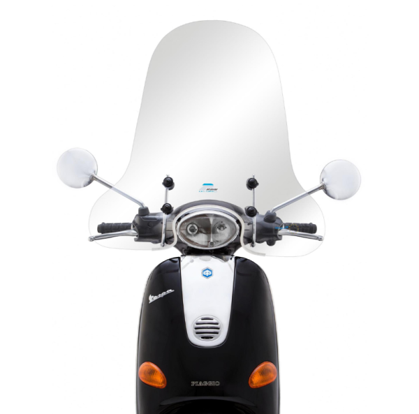 Windschild CUPPINI hoch für Vespa ET2/​ET4 50-150ccm, klar