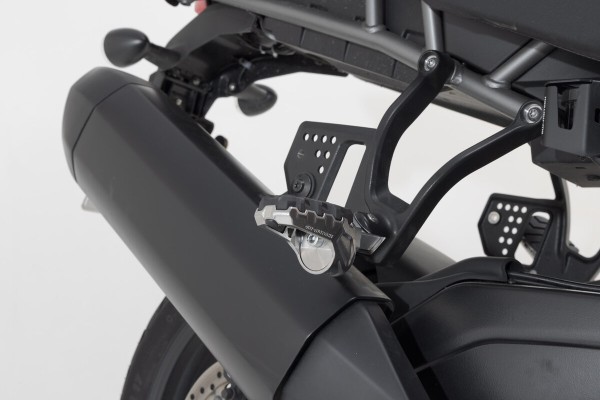 SW-Motech Verstellbare Sozius Fußrasten EVO, Edelstahl, für Harley Davidson Pan America
