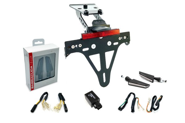 Kennzeichenhalter (inkl. Barracuda Blinker vorne + hinten) für Honda CB R650 F / CB 650 F (17-)