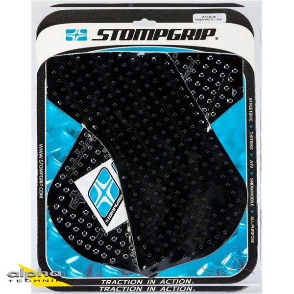 Stompgrip schwarz, Volcano, für Kawasaki KLR650, 2000-2018