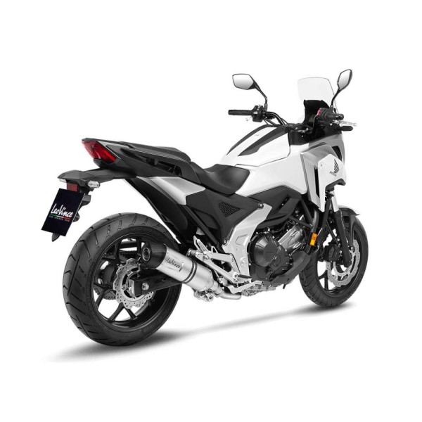 LeoVince Auspuffanlage LV One Evo für Honda NC 750 XA, Edelstahl silber, slip on, E-Gutachten