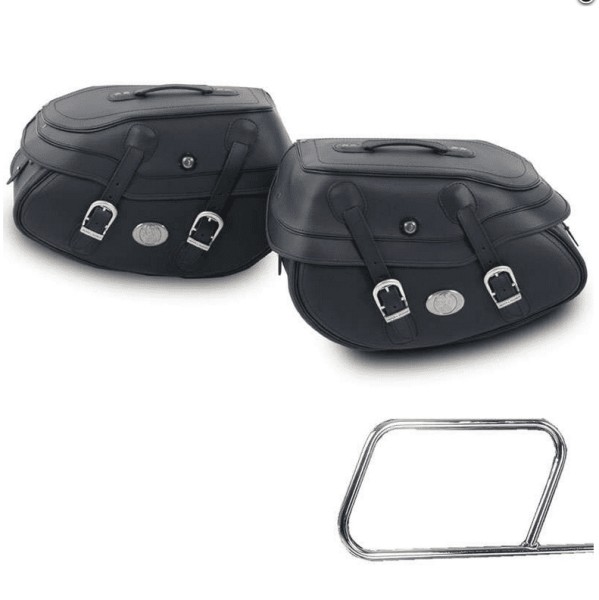 Seitenkoffersatz Buffalo Big schwarz für Rohrpacktaschenhalter Hepco & Becker