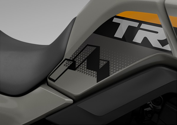 Seitliche Tankprotektoren schwarz für Honda XL 750 Transalp (25-) Original