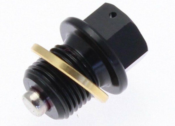 Tecnium Magnetische Ablassschraube - Aluminium schwarz M16x1,5x14