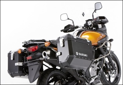 Seitenkoffer "Alu Box" schwarz für Suzuki V-Strom 650 BJ. 2012-2016