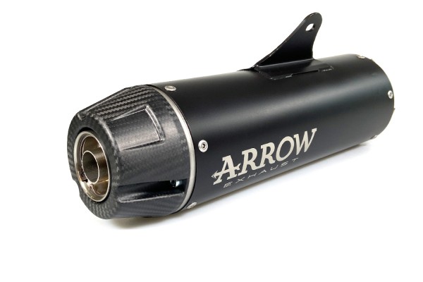 ARROW REBEL Sip-On Edelstahl schwarz mit Carbon-Endkappe für Honda CMX500 Rebel Modelljahr 2017-2022