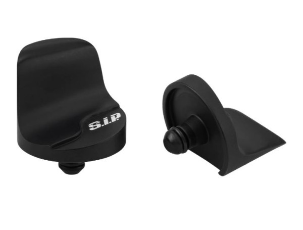 Abdeckung Spiegelloch links & rechts für Vespa Primavera/​Sprint/​Elettrica 50-150ccm, schwarz matt