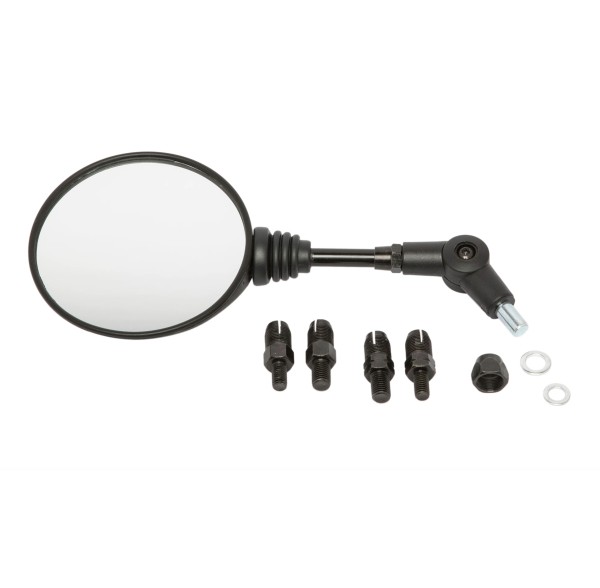 Klappbarer Rückspiegel schwarz Moto Guzzi V85 TT / Aprilia Tuareg 660/Factory, RX50 Factory, SX50/Fa