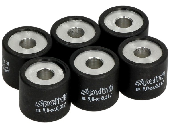 Polini Variatorrollensatz, 19x17 mm, 9,0 g, Stück: 6