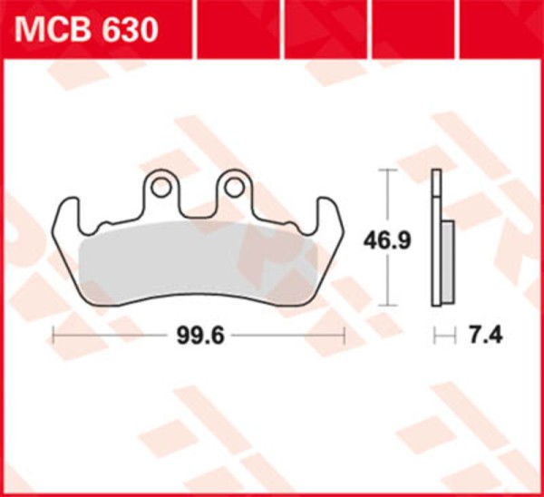 TRW Lucas Bremsbelag MCB502
