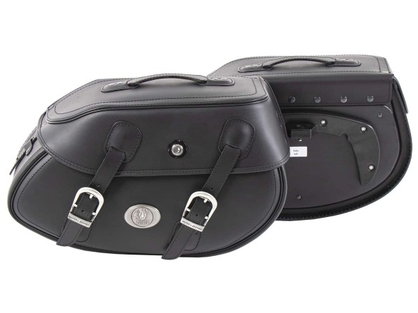 Satteltaschensatz Buffalo Big schwarz für C-Bow Träger Hepco & Becker
