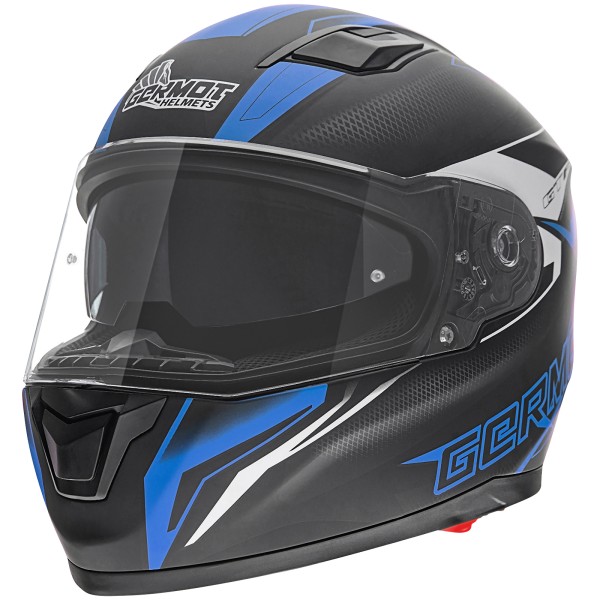 Germot Integralhelm GM 330, matt-schwarz/blau