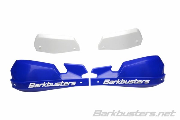 Barkbusters VPS MX Handschutz Kunststoff Set Nur Blau/Weiß Deflektor