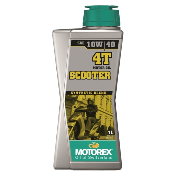 Motorex Motoröl 4-Takt, 1 l, SAE 10W-40, Scooter 4T Synthetic Performance, teilsynthetisch