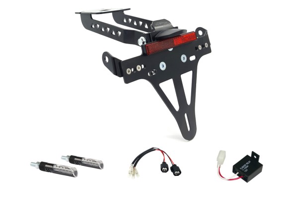 alpha Technik Kennzeichenhalter-Blinker-Kit IDEA für Kawasaki Z650 und Ninja 650 Typ: ER650K / EX650