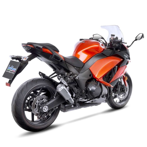 LeoVince Auspuffanlage LV-10 für Kawasaki Z 1000 /SX, silber, 2 slip on, Euro4, E-Gutachten