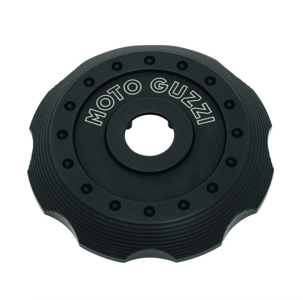 Abdeckung für Tankdeckel, schwarz Aluminium für Moto Guzzi V7 III / V7 850