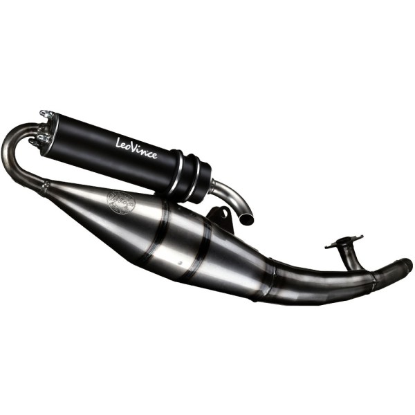 LeoVince Auspuffanlage Hand Made TT, Black Edition, Stahl, Full System für NRG (Bj.94-96)