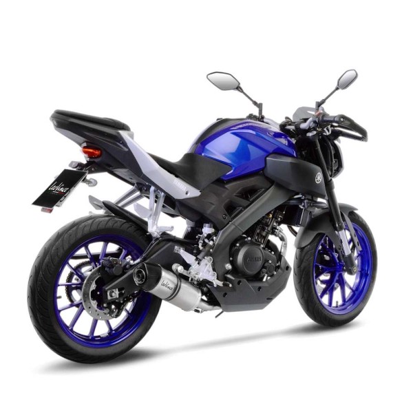 LeoVince Komplettanlage LV One Evo für Yamaha MT-125 /YZF-R 125, silber, E-Gutachten