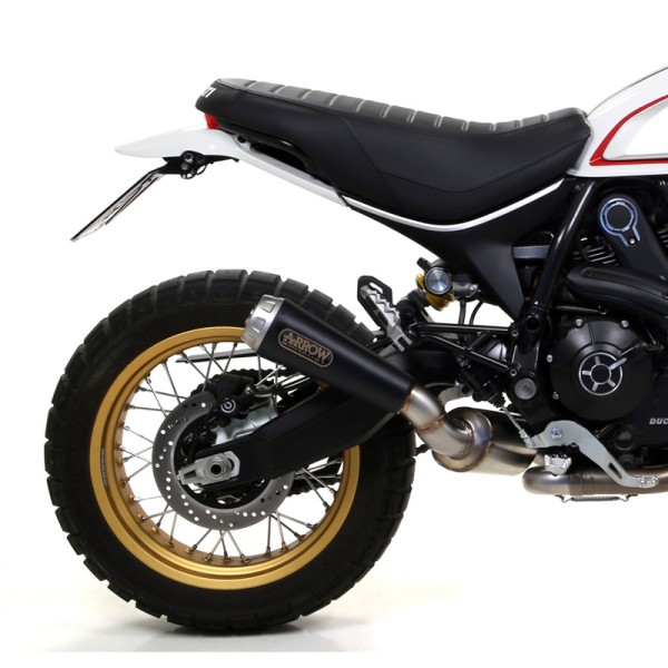 ARROW DARK PRO-RACE Endschalldämpfer schwarz für Ducati Scrambler 800 Desert Sled ab Modelljahr 2017