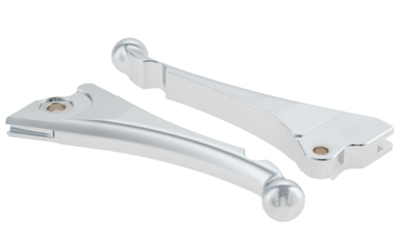 Sporthebel Set Bremse "Shorty 3D" links/rechts für Vespa LX/​LXV/​S/​Primavera/​Sprint, chrom
