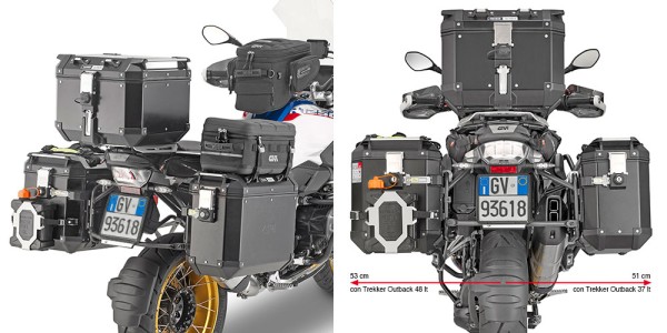 Seitenkoffer-Träger Stahlrohr für BMW R 1200 GS Adventure (Bj. 14-18) / R 1200 GS (Bj. 13-18) / R 12