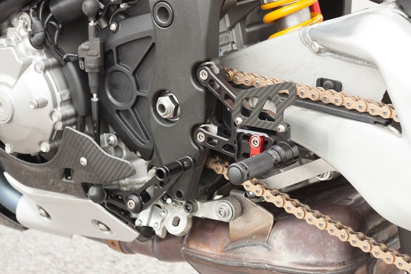 LSL 2Slide Rastenanlage für Yamaha YZF-R1, 2015-, schwarz-rot