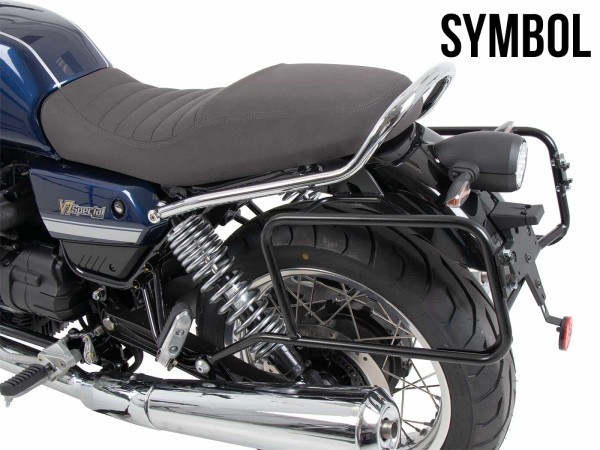 Seitenkofferträger festverschraubt chrom für Moto Guzzi V7 850 Special/Stone/Centenario (21-24)