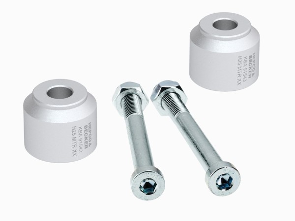 Lenkererhöhung H=25 mm silber für BMW G 310 R (16-) Hepco & Becker