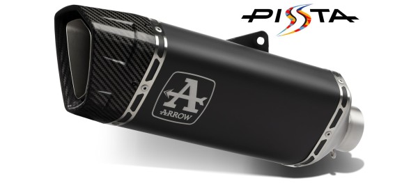 ARROW PISTA Slip-On Aluminium schwarz für KTM 990 RC R (25-)