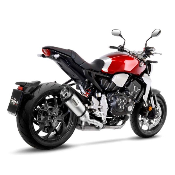 LeoVince Auspuffanlage Factory S für Honda CB 1000 R, Edelstahl silber, slip on, Euro4, E-Gutachten