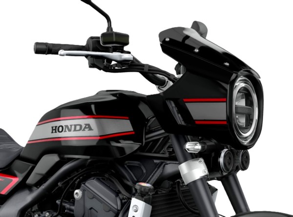 Scheinwerfermaske schwarz/rot für Honda CB 1000 F (26-) Original