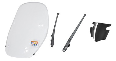Hohe Windscheibe NH-B44* MAT PEARL COOL WHITE für Honda SH 150i (20-) Original