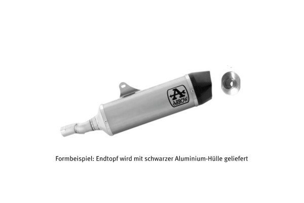 ARROW Auspuff DARK INDY RACE für Honda Forza 750 2021-, Aluminium schwarz