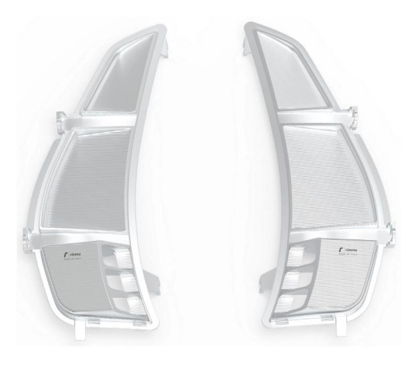 Lüftungsgitter RIZOMA Gepäckfach für Vespa GTS/​GTS Super/GTV 125-300ccm (`23-), silber