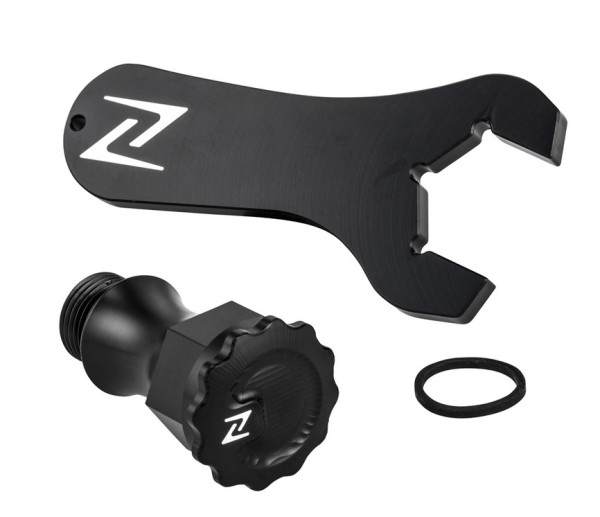 Öleinfüllschraube für Vespa GTS/​GTS Super/​GTV 300ccm HPE, schwarz glänzend