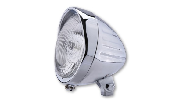 HIGHSIDER smart 5 3/4 Zoll Scheinwerfer Indian Chrome E-Geprüft (1Stck)