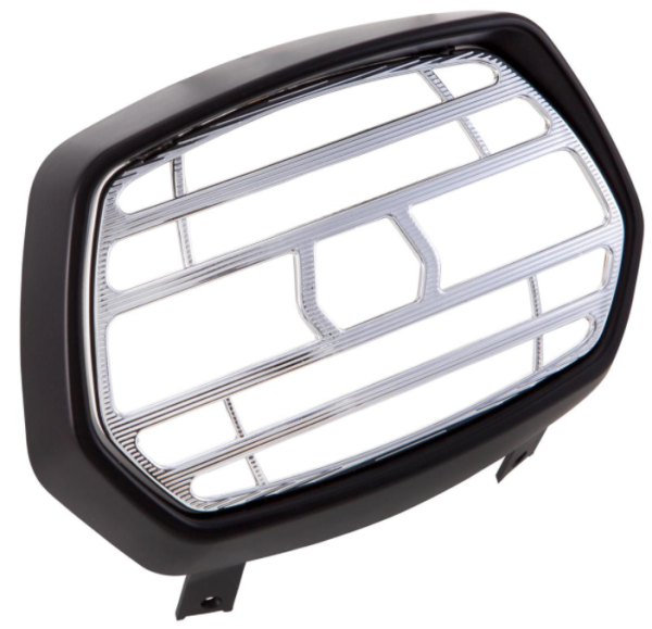 Lampengitter schwarz matt für Vespa Sprint 50-150ccm 2T/​4T, Gitter - chrom