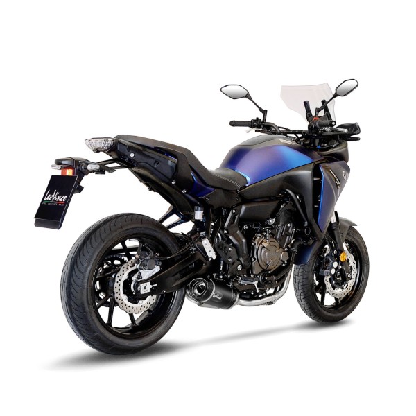 LeoVince Komplettanlage LV One Evo für Yamaha Tracer 7 /GT, Edelstahl schwarz, E-Gutachten