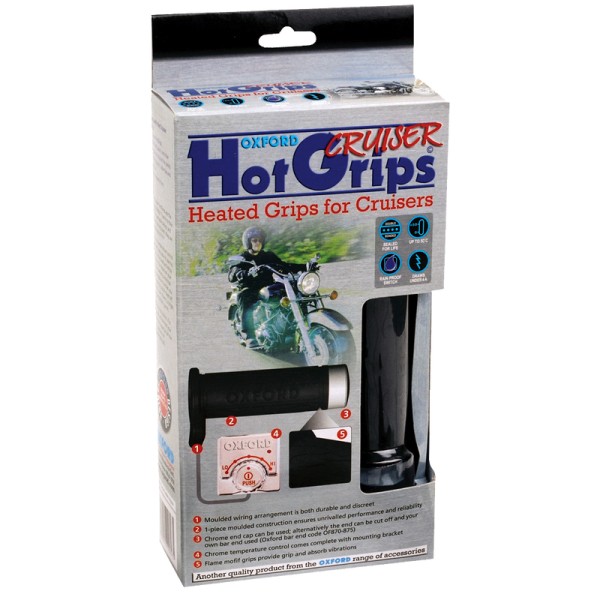 Oxford Hotgrips Essential Cruiser mit Chromschalter