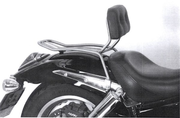 Solorack ohne Rückenlehne chrom für Honda VTX 1800 (01-06) Hepco & Becker