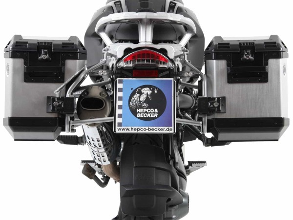 Kofferträgerset Cutout Träger inkl. Kofferset Xplorer Cutout silber für BMW R 1200 GS /Adventure