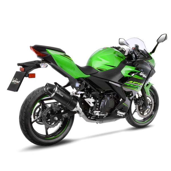 LeoVince Auspuffanlage LV One Evo für Kawasaki Ninja 400 /Z 400, Carbon, slip on, E-Gutachten