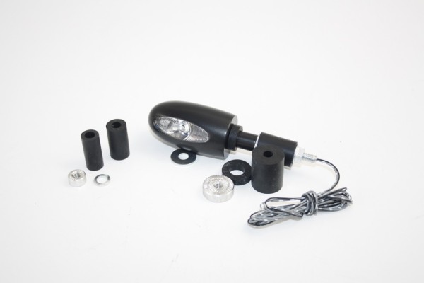 Kellermann Blinker mit Positionslicht, BL 1000 PL, Alu, LED, VR/VL, 12 V, schwarz seidenmatt
