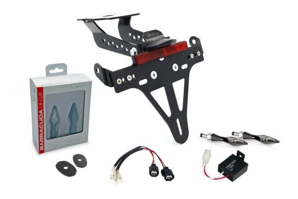 Kennzeichenhalter (inkl. Barracuda Blinker vorne + hinten) für Kawasaki Z 900 (20-)