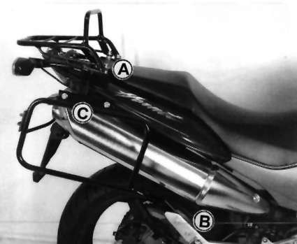 Rohrgepäckbrücke Topcase-Träger und Seitenkofferträger für Honda CB 600 F Hornet (03-06)