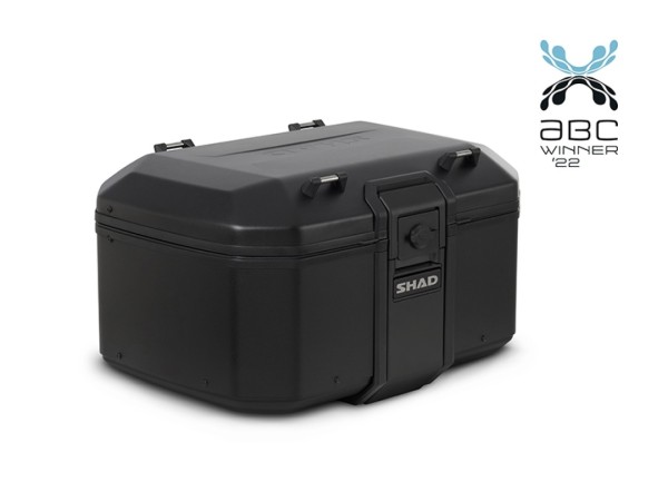 Shad Top Case TR55 Pure Black ohne Halteplatte, Aluminium schwarz, 55l